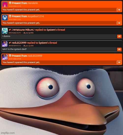 3 suspiciously pipe shaped presents inside my mailbox :3 | image tagged in well fu-,kaboom yes rico kaboom | made w/ Imgflip meme maker