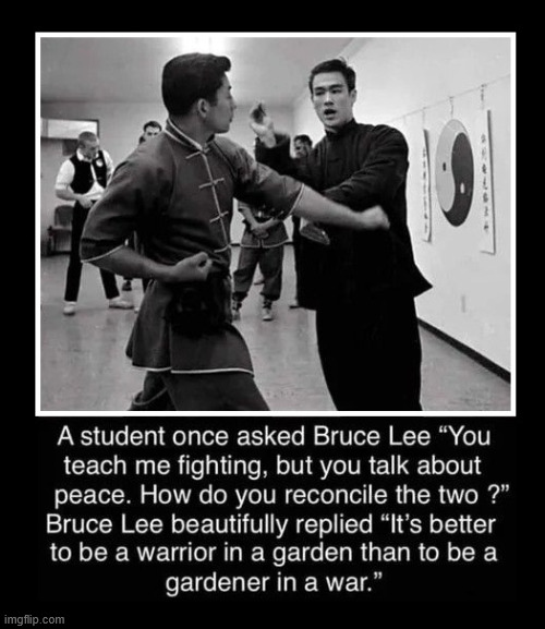 Bruce Lee, True Words | image tagged in lattice climbing,memes,bruce lee,sports,kung fu,latticeclimbing | made w/ Imgflip meme maker