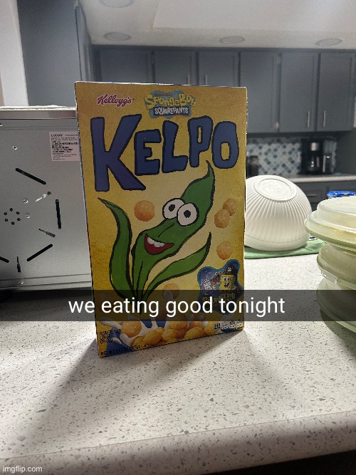 we eating good tonight | image tagged in kelpo | made w/ Imgflip meme maker