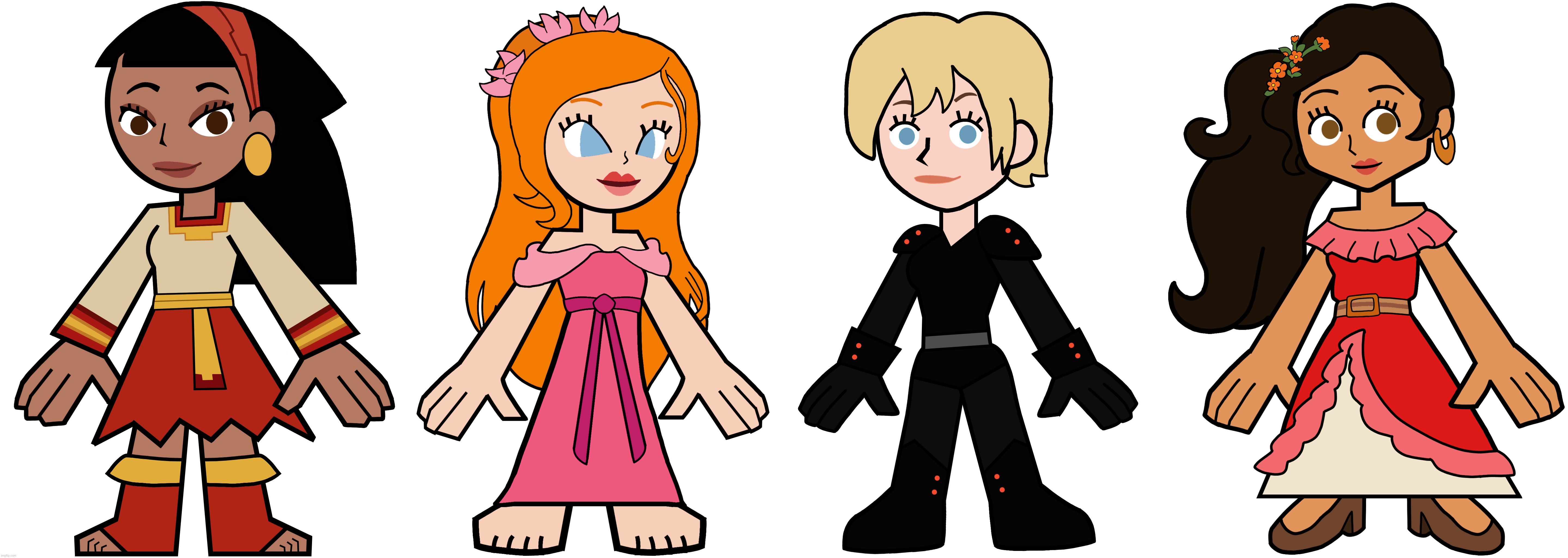 Malina Giselle Calhoun and Elena in Hero 108 Style | image tagged in hero 108,disney princess,disney princesses,disney,princess,princesses | made w/ Imgflip meme maker