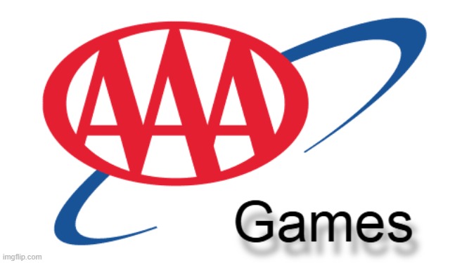 AAA Games | image tagged in aaa,games,logo,gaming,american automobile association | made w/ Imgflip meme maker