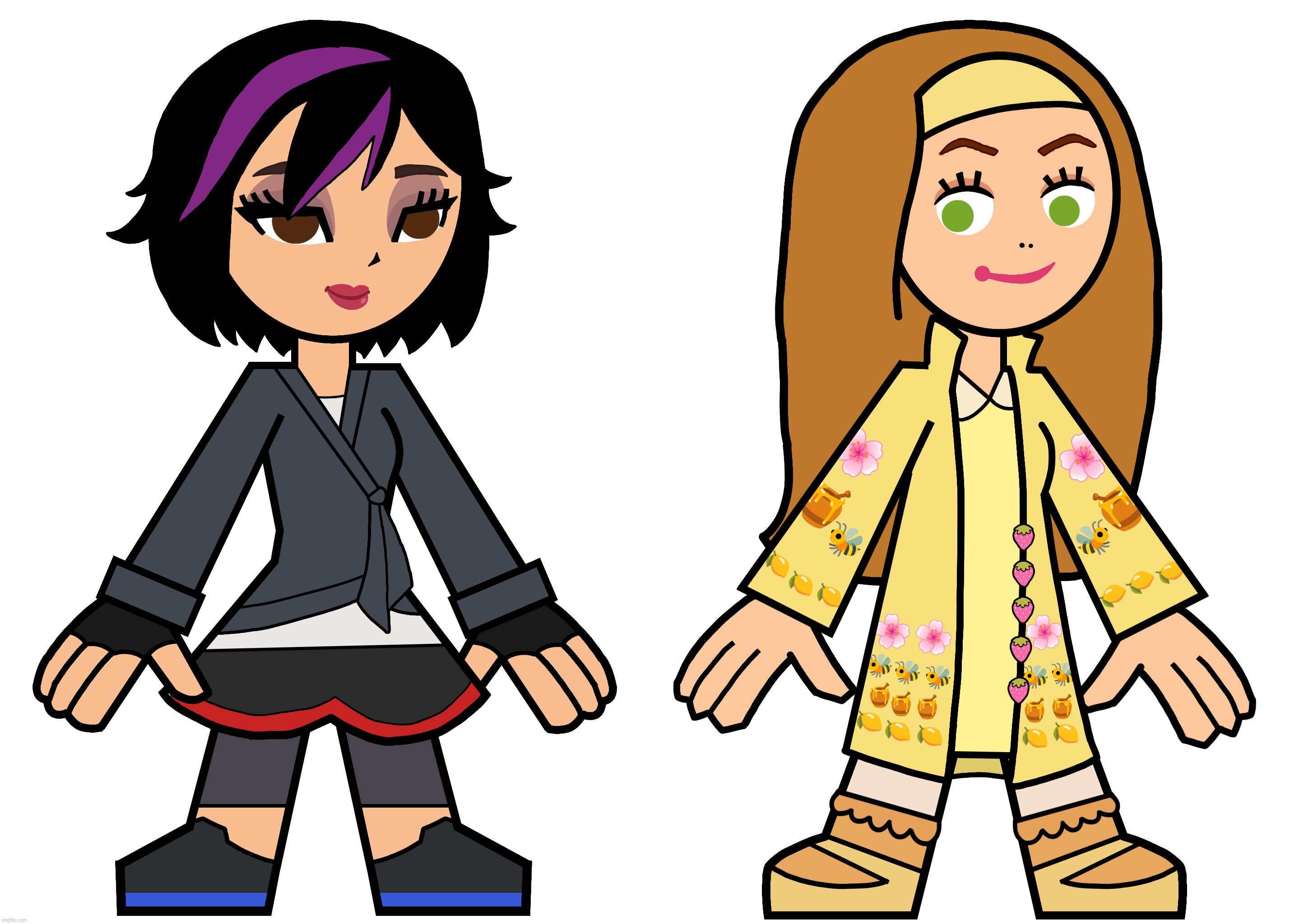 GoGo Tomago and Honey Lemon in Hero 108 Style | image tagged in hero 108,big hero 6,honey lemon,go go tomago,gogo tomago,disney | made w/ Imgflip meme maker