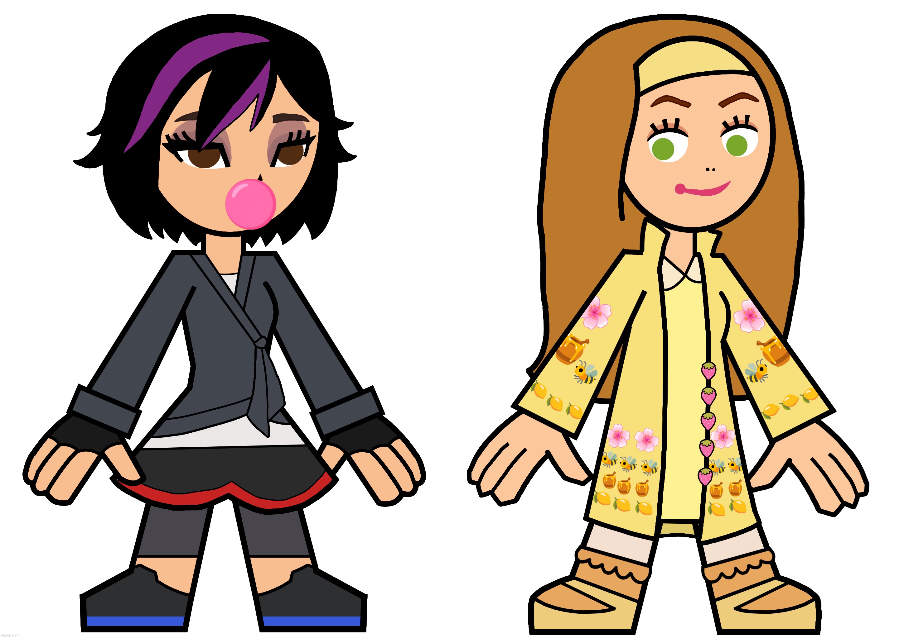GoGo Tomago and Honey Lemon in Hero 108 Style (3) | image tagged in disney,big hero 6,gogo tomago,go go tomago,honey lemon,hero 108 | made w/ Imgflip meme maker