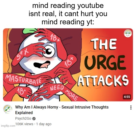 mind reading youtube isnt real, it cant hurt you
mind reading yt: | image tagged in lol | made w/ Imgflip meme maker