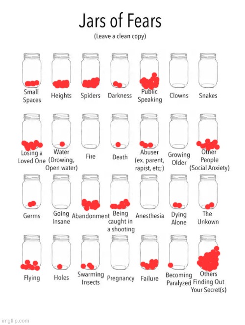 Anyone agree? | image tagged in jar of fears clear version,fear,oh wow are you actually reading these tags | made w/ Imgflip meme maker