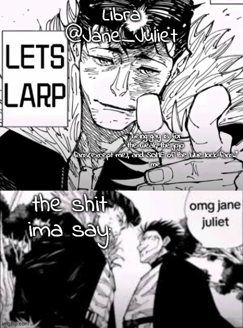 High Quality jane juliet announcement temp Blank Meme Template