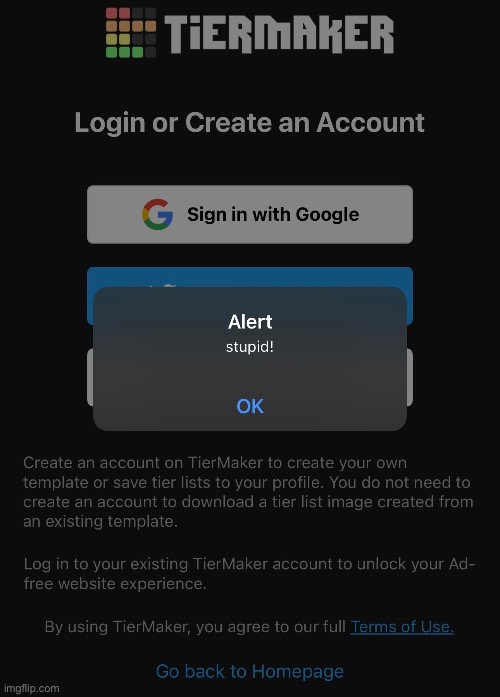 Idyit | image tagged in software,softwaregore,iphone,error message,error,stupid | made w/ Imgflip meme maker