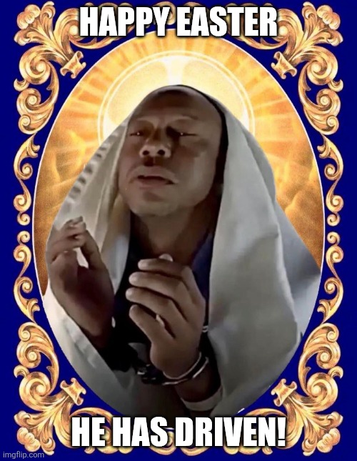 Happy Easter 2026 | Happy easter; He has driven! | image tagged in memes,easter,happy easter,tiger woods | made w/ Imgflip meme maker