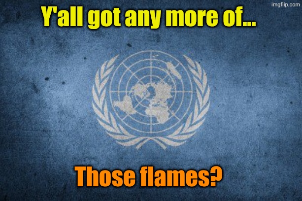 United nations | Y'all got any more of... Those flames? | image tagged in united nations | made w/ Imgflip meme maker
