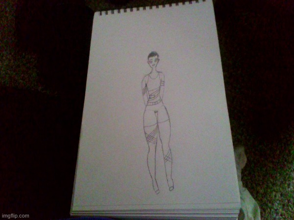 Looks better irl, and still havent colored yet, oc pause challenge | made w/ Imgflip meme maker