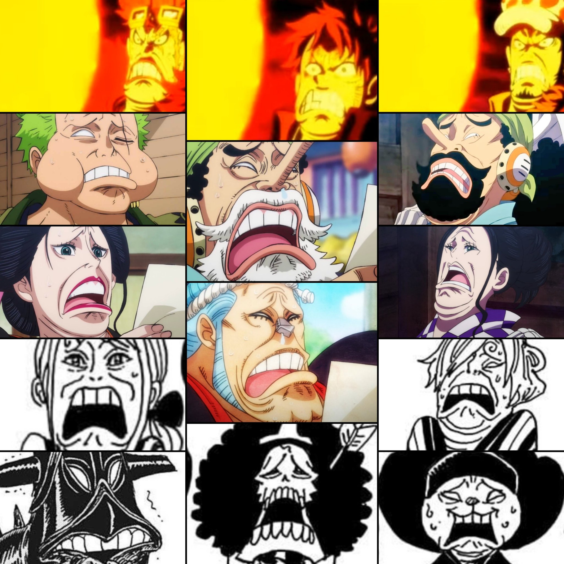 One Piece disgusted face Blank Meme Template