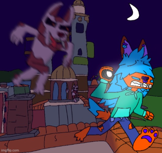 Gebrix getting chased by Volatiles [TW: light graphic content like the volatiles' blisters] | image tagged in dying light,gebrix,zombie | made w/ Imgflip meme maker