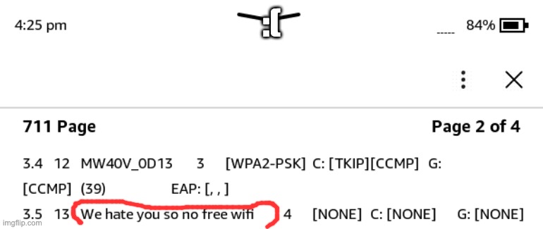 :( | made w/ Imgflip meme maker