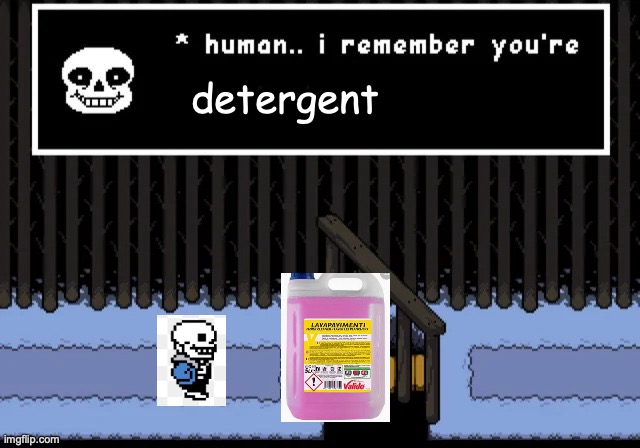Human... I remember you're | detergent | image tagged in human i remember you're | made w/ Imgflip meme maker