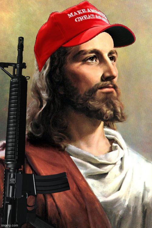 image tagged in jesus maga | made w/ Imgflip meme maker
