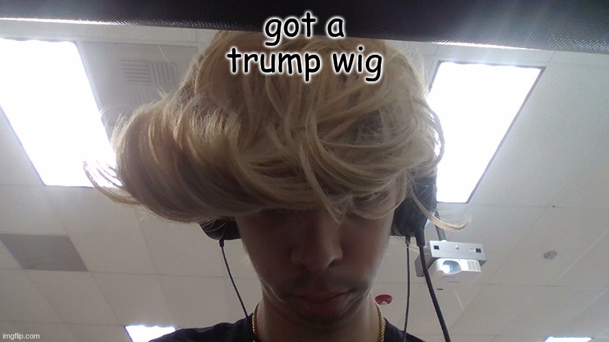 got a trump wig | made w/ Imgflip meme maker