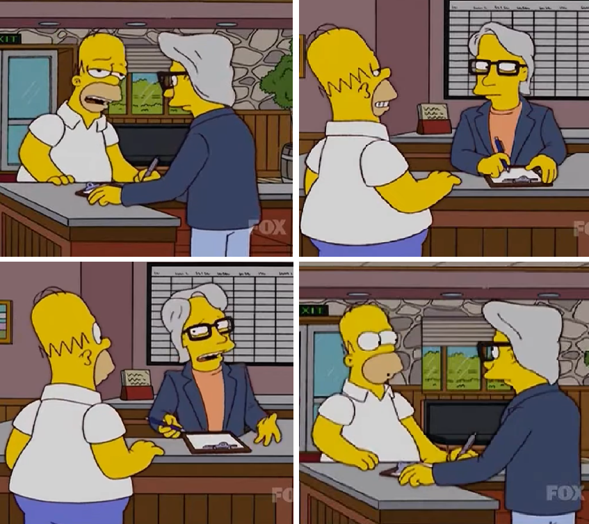 Simpsons - where's the package Blank Meme Template