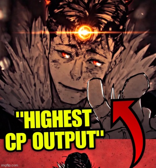 new temp | image tagged in highest cp output | made w/ Imgflip meme maker