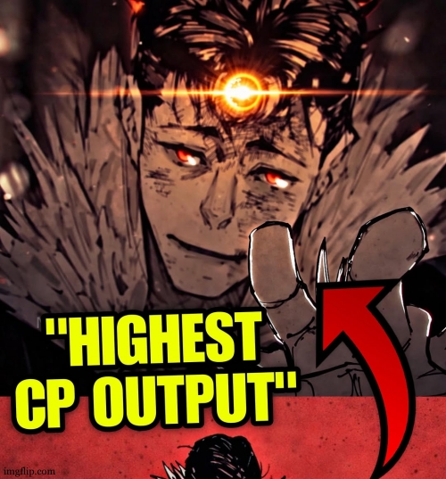 highest cp output | image tagged in highest cp output | made w/ Imgflip meme maker