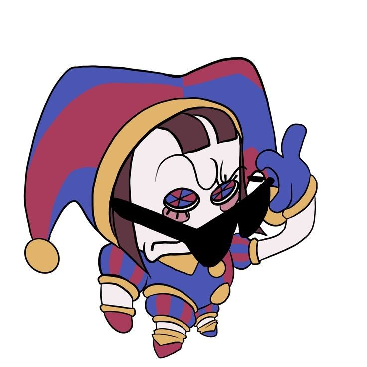 Pomni No What? Meme Blank Meme Template