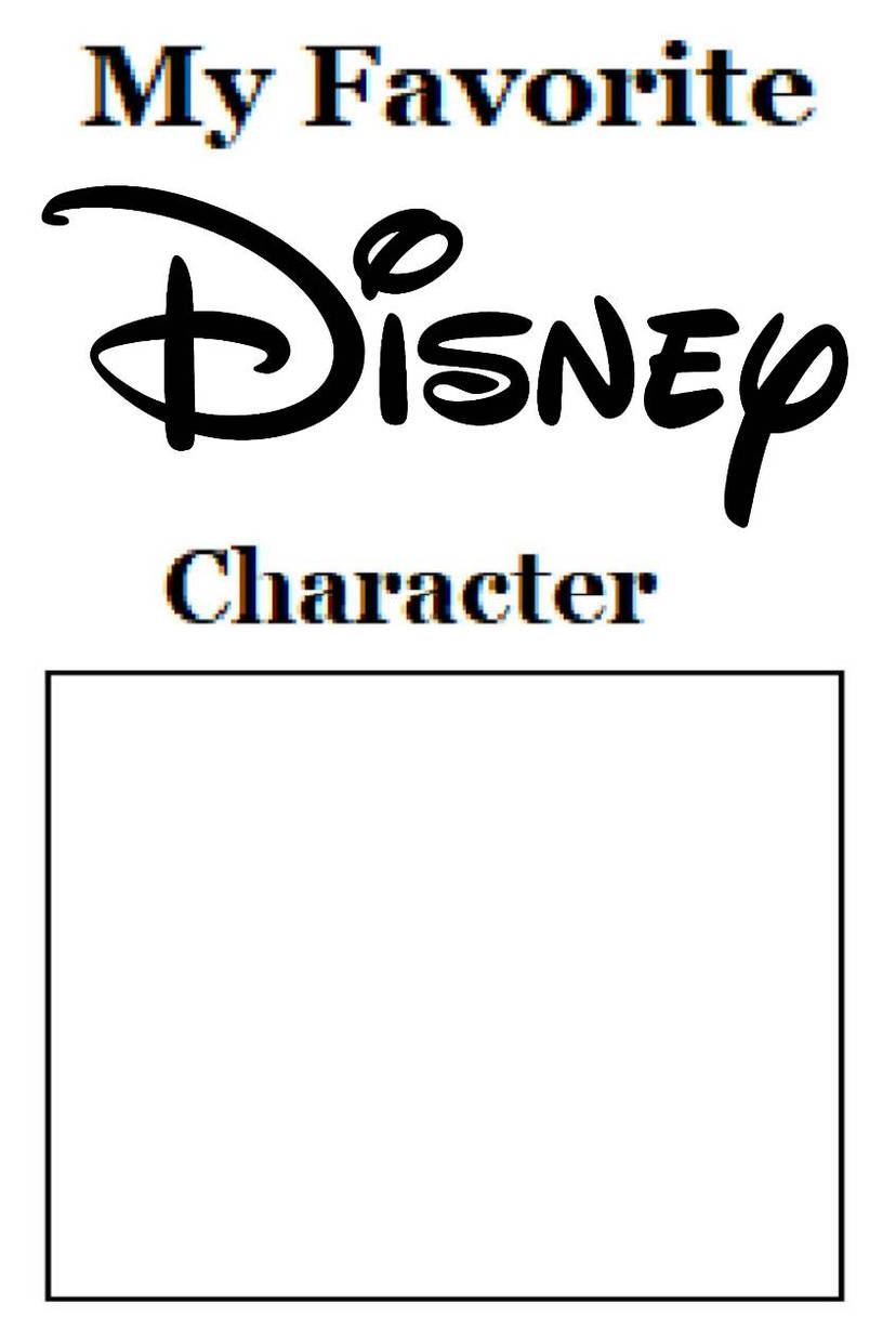 My Favorite Disney Characters Blank Meme Blank Meme Template
