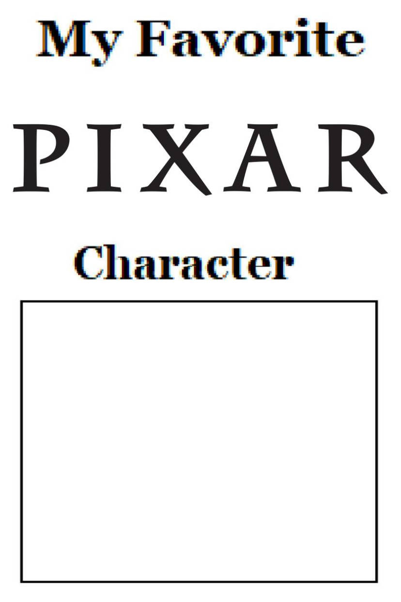 My Favorite Pixar Characters Blank Meme Blank Meme Template