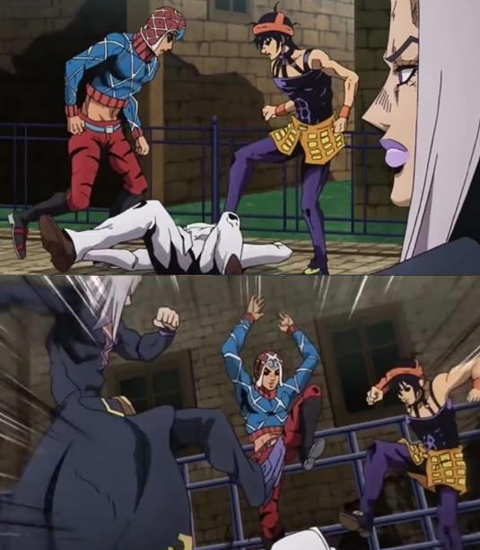 Jojo Kicking Meme Blank Meme Template