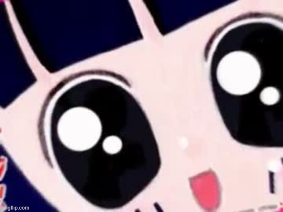 image tagged in happy anime girl staring | made w/ Imgflip meme maker