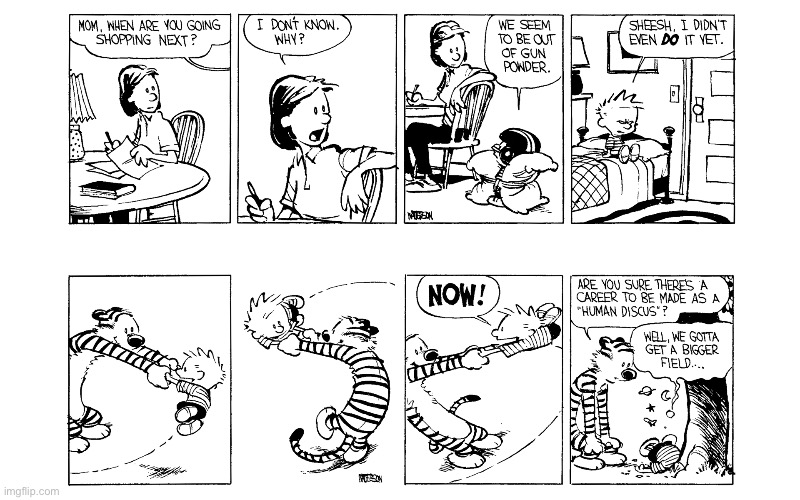 image tagged in calvin and hobbes,comics | made w/ Imgflip meme maker