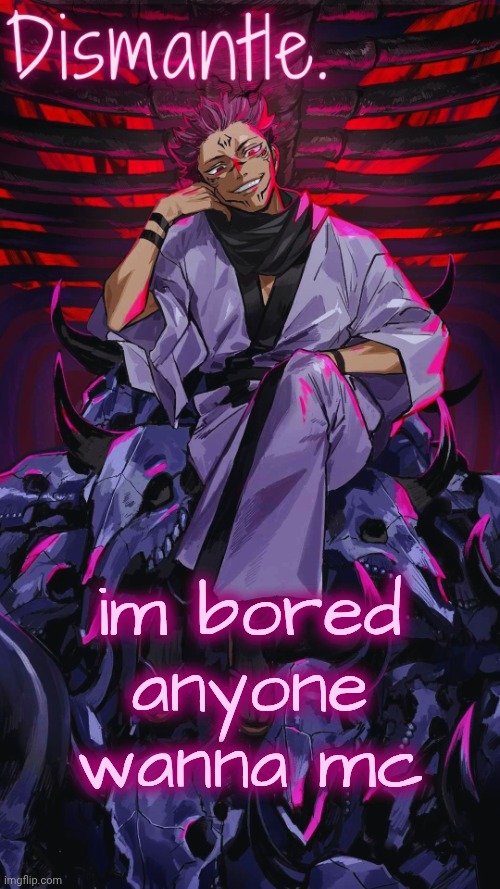 Radium Sukuna temp updated | im bored anyone wanna mc | image tagged in radium sukuna temp updated | made w/ Imgflip meme maker