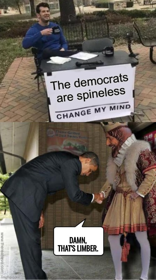 Barry bows | Damn, that's limber. | image tagged in barry bows to burger king,spinel | made w/ Imgflip meme maker