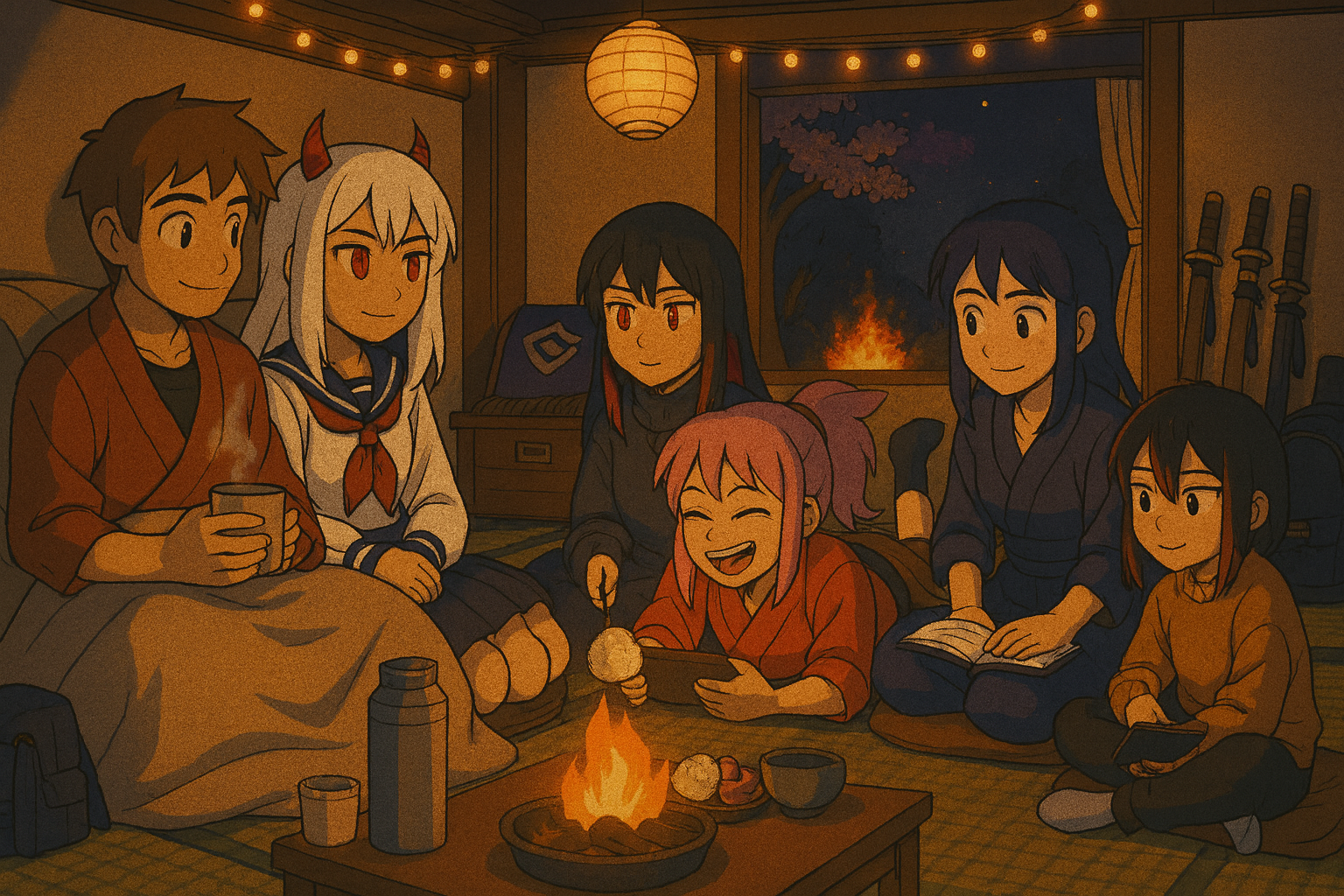 samuri school Blank Meme Template