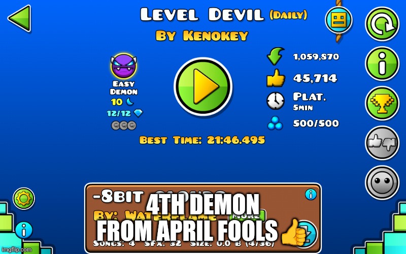 4th demon
From April fools👍 | made w/ Imgflip meme maker