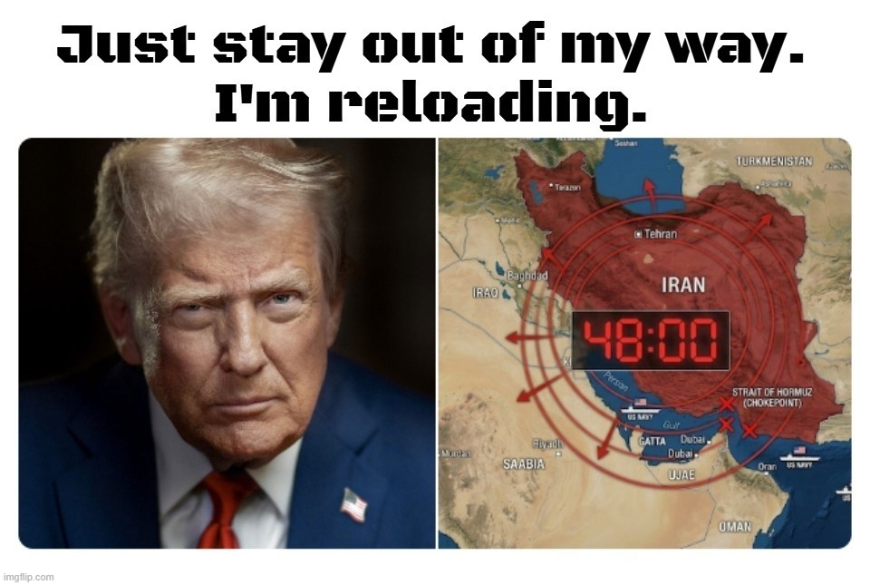Just stay out of my way. I'm reloading. | image tagged in reloading,donald trump approves,kaboom,kaboom yes rico kaboom,boom,ok boomer | made w/ Imgflip meme maker