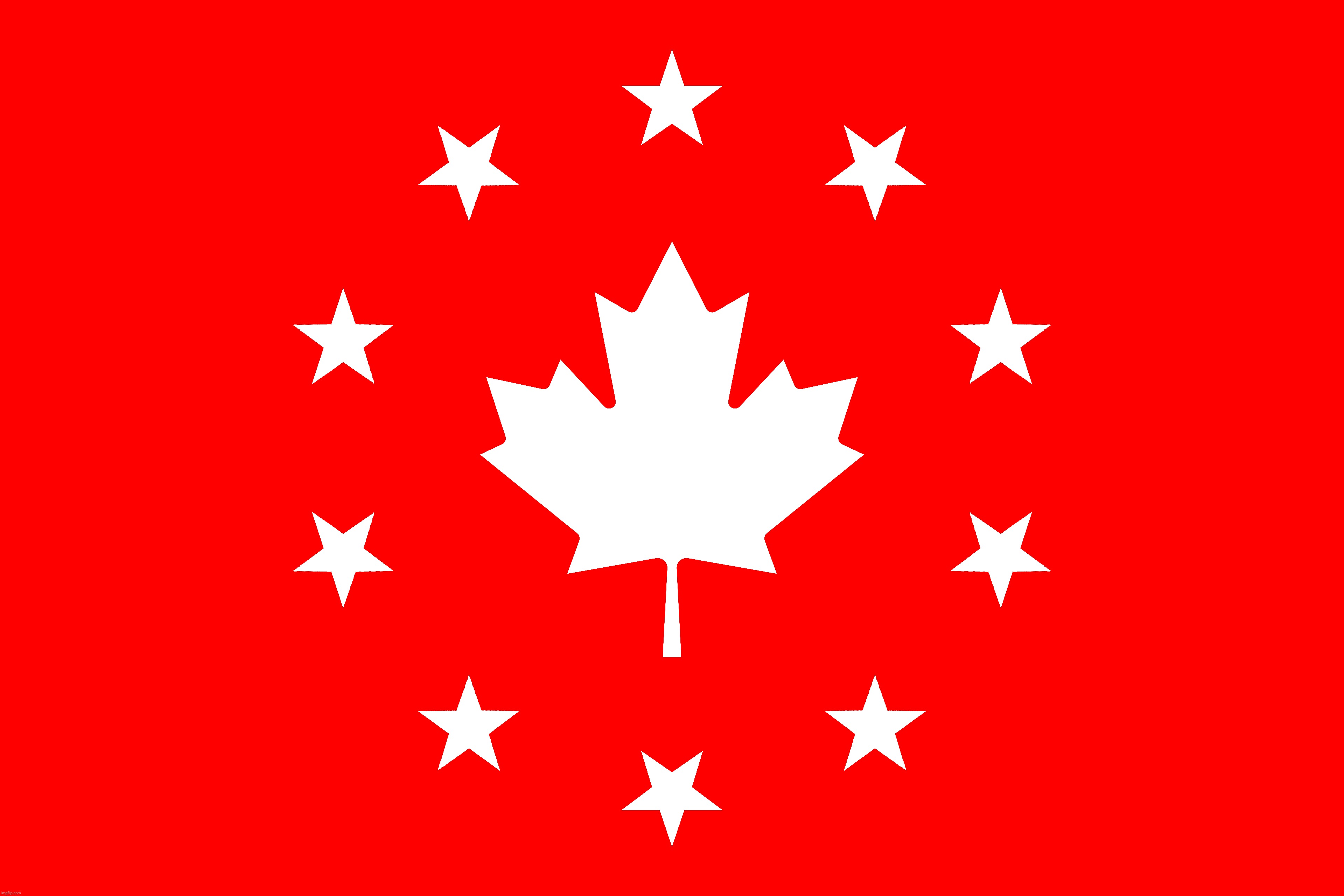 how am i supposed to add a blue color (this is supoosed to be canadas flag) | made w/ Imgflip meme maker