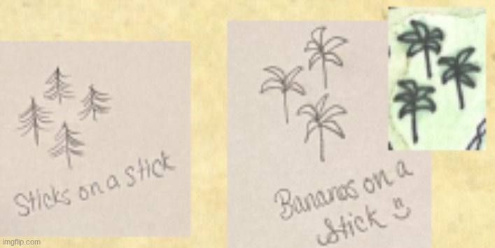 Sticks on a stick VS Bananas on a stick | image tagged in sticks on a stick vs bananas on a stick | made w/ Imgflip meme maker