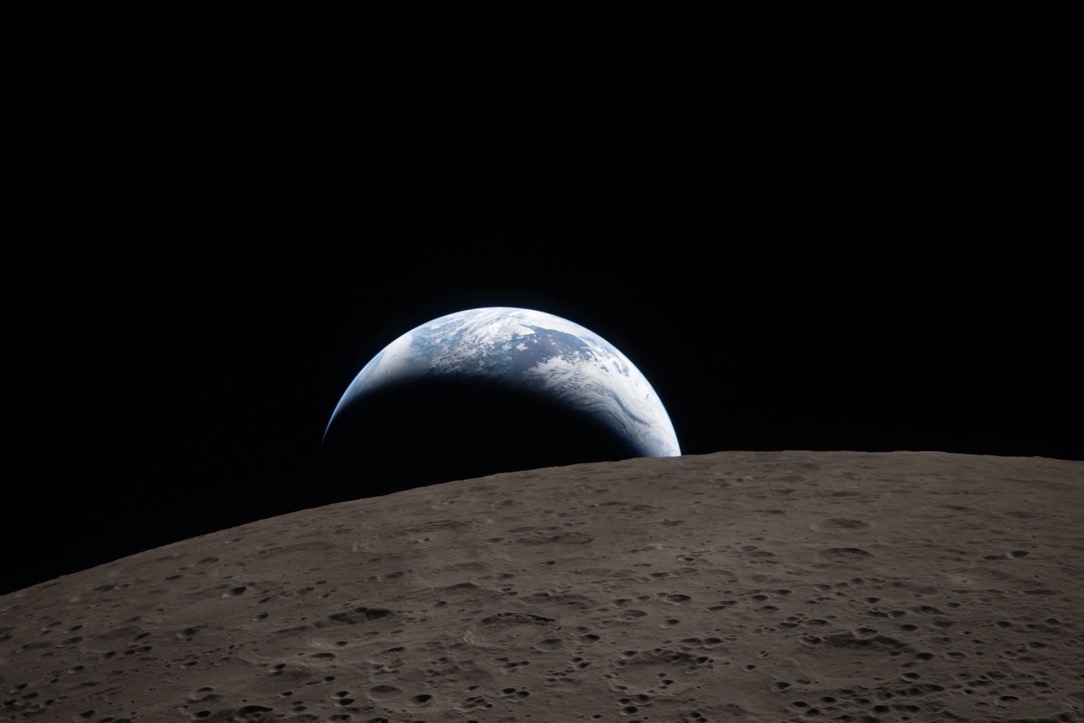 Far side of the moon Blank Meme Template