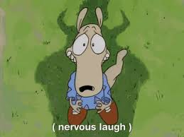 Rocko's Nervous Laugh Blank Meme Template