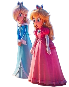 Surprised Princess Rosalina and Shocked Princess Peach Blank Meme Template