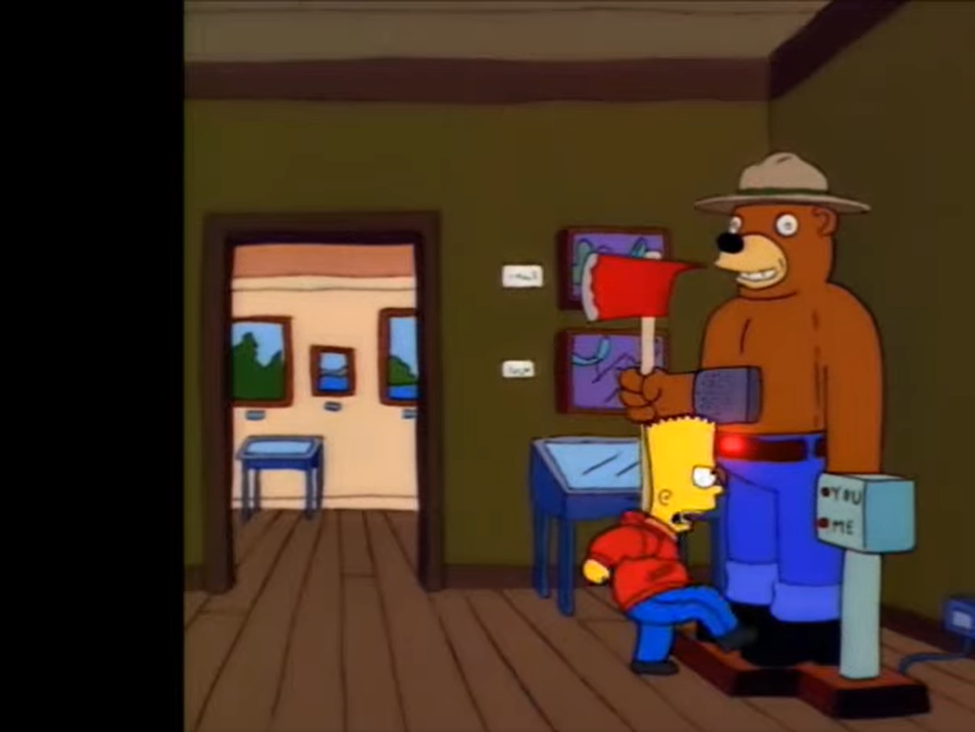 Fire Safety Bear Blank Meme Template