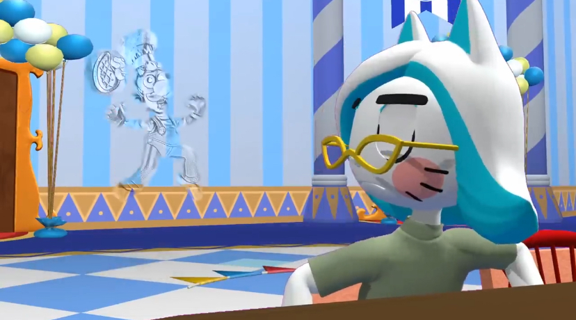 Karen looks at Luigi wall meme Blank Meme Template