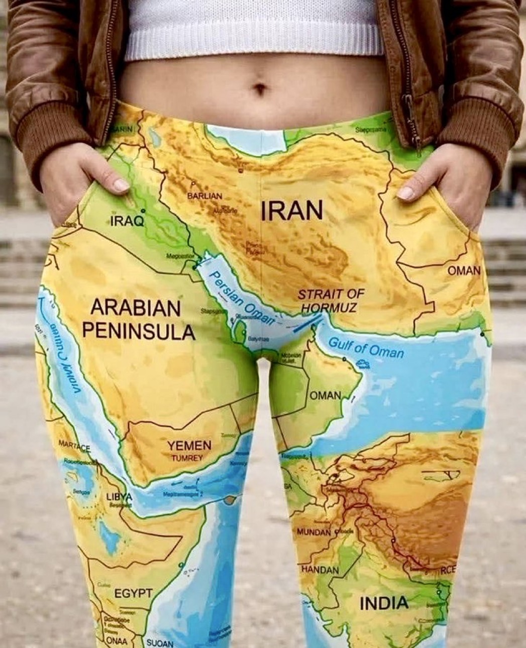 High Quality Straight of Hormuz Blank Meme Template