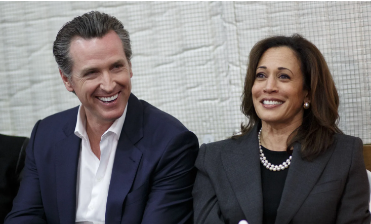 Gavin Newsom Kamala Harris Blank Meme Template