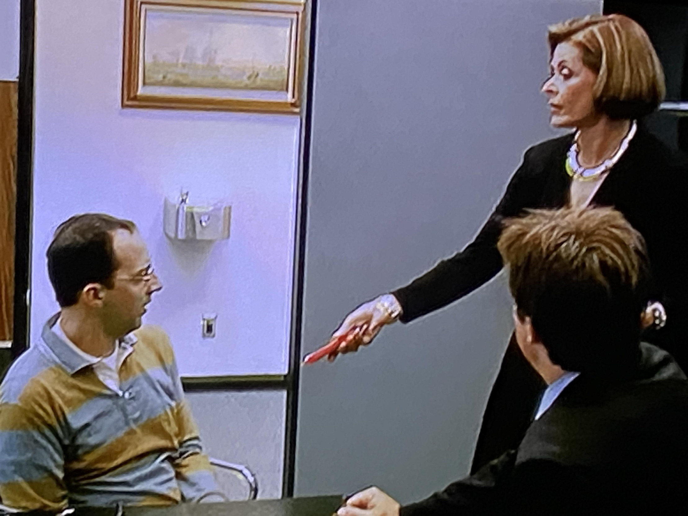 Lucille Bluth withholding Blank Meme Template