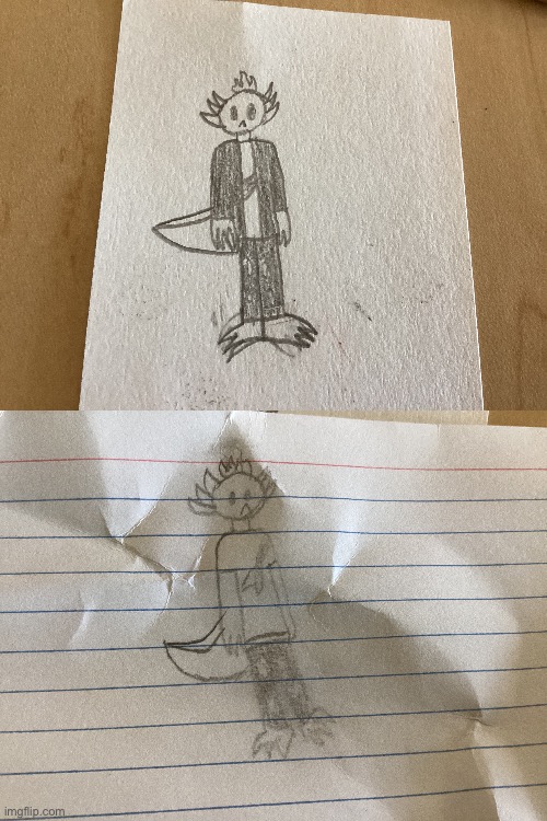 Little drawing of axil that I did in health class | made w/ Imgflip meme maker