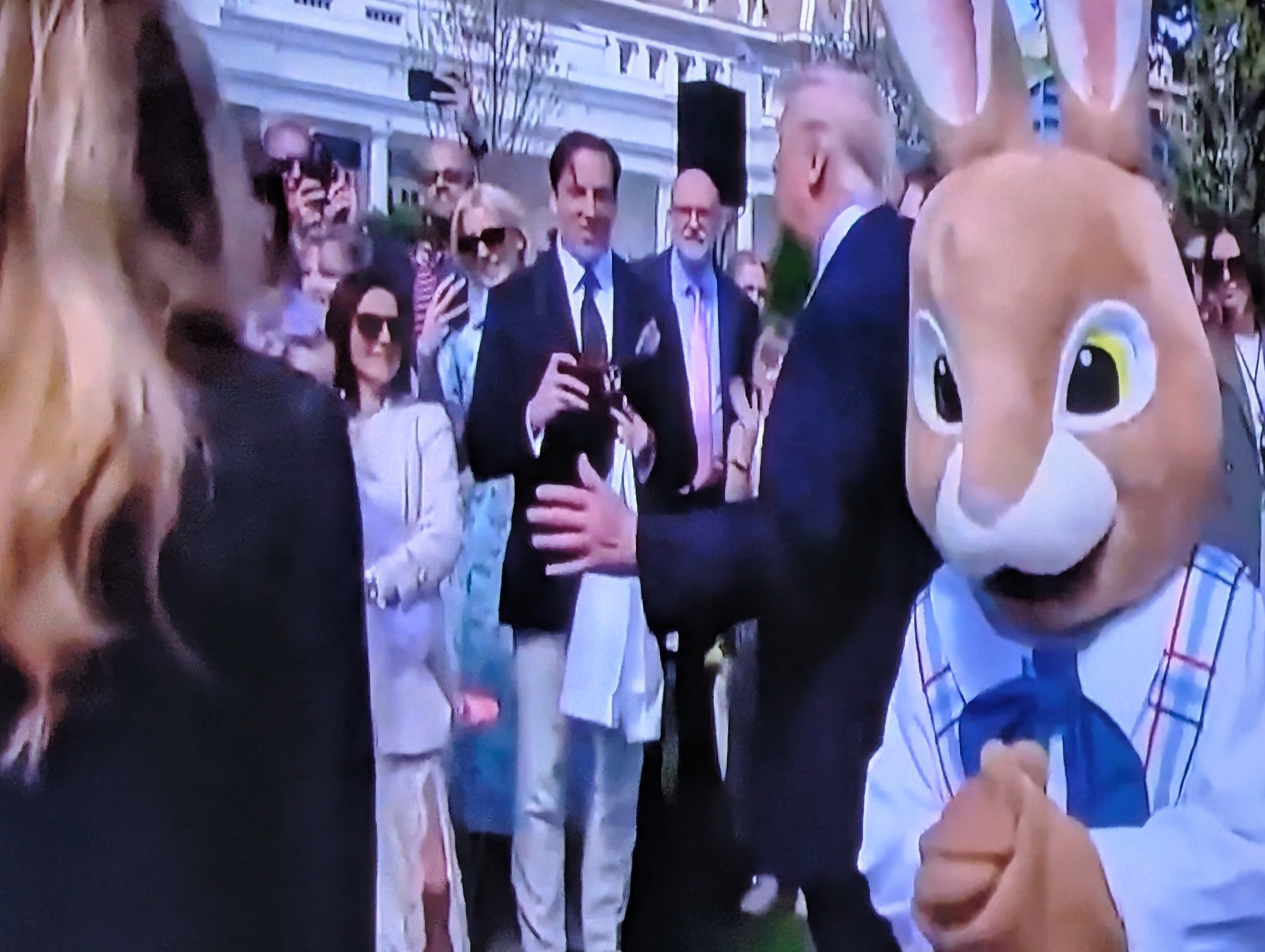Easter Bunny and Donald Trump Blank Meme Template