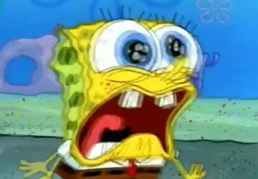 High Quality SpongeBob Screaming Blank Meme Template