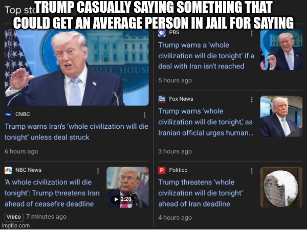yeah | trump casually saying something that could get an average person in jail for saying | image tagged in donald trump,death,war | made w/ Imgflip meme maker