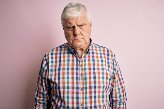 Angry Old White Man Blank Meme Template