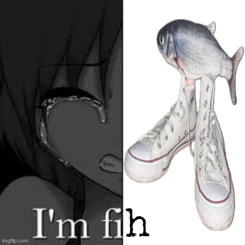 im fine | h | image tagged in im fine | made w/ Imgflip meme maker
